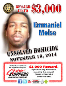 Emmaniel Moise Homicide 8.5x11 (BBPD) Flyer